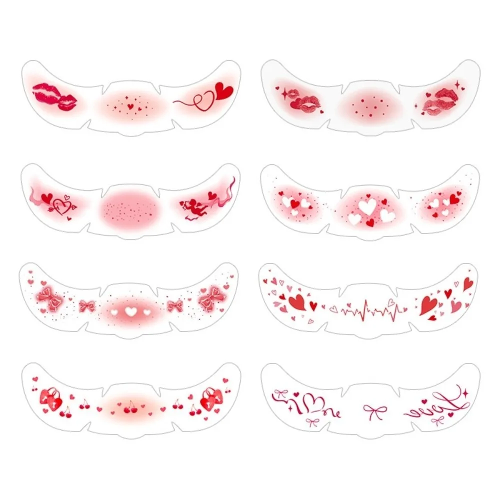 

8 шт. водостойкие веснушки румяна наклейки искусство лица долговечное лицо временные татуировки одноразовые наклейки для макияжа парк развлечений