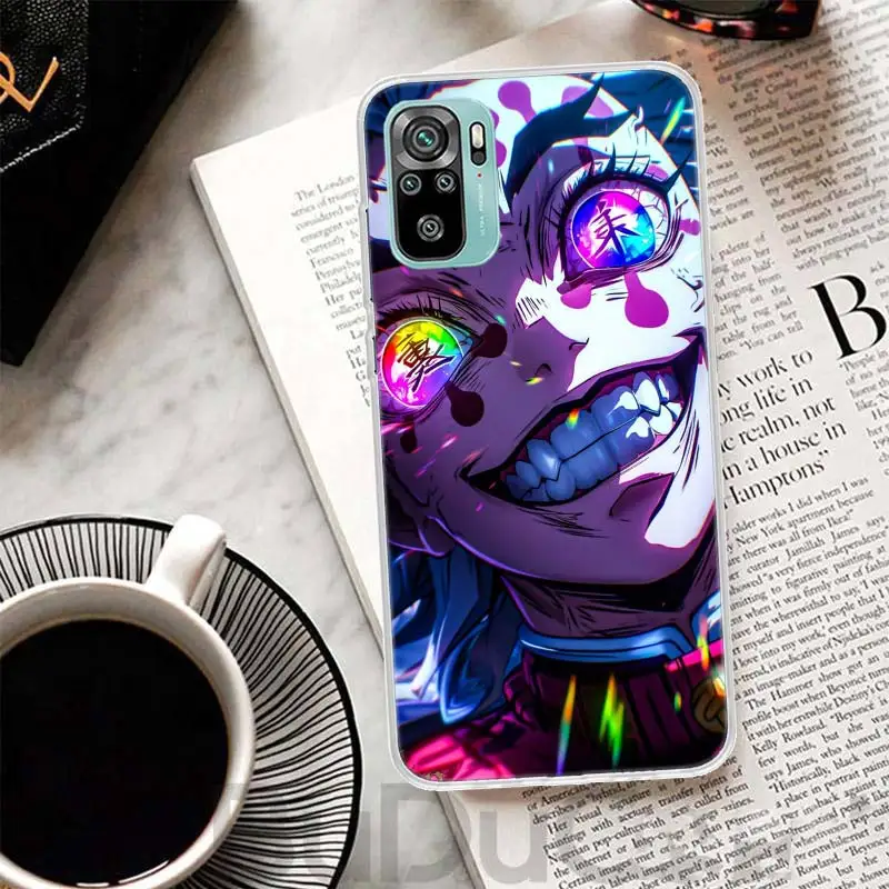 Demon Slayer Douma Cover For Xiaomi Redmi Note 14 13 12S 12 11 Pro Plus Phone Case 11S 10S 10 11E 11T + 9S 9 Print Coque