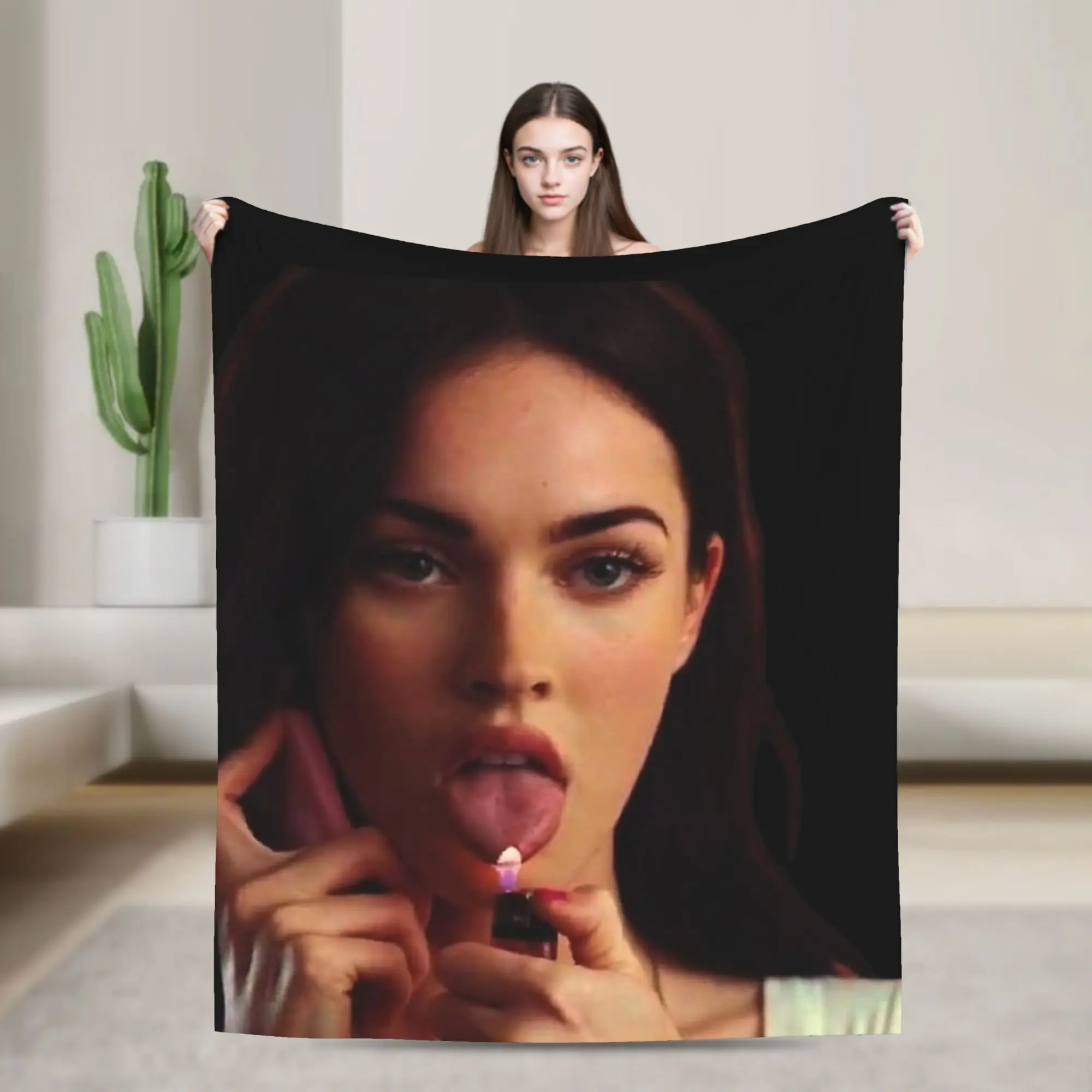 Megan Fox in Jennifer's body Blankets  Flannel Novelty Breathable Throw Blanket for Chair Covering Sofa  Winter
