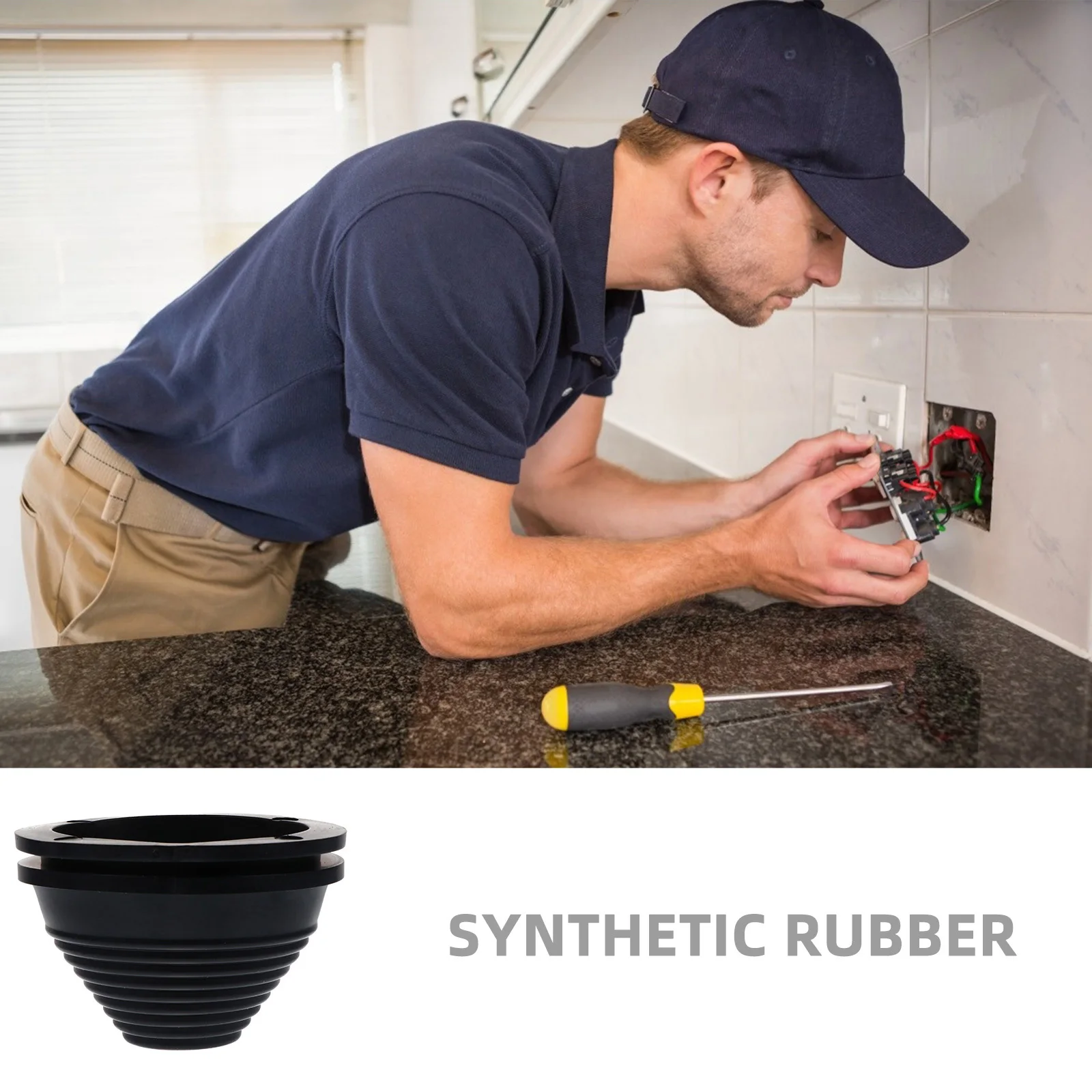 

1Set Rubber Grommets Firewall Hole Plugs Black Synthetic Material Durable Flameretardant Wire Protection Wire Gasket