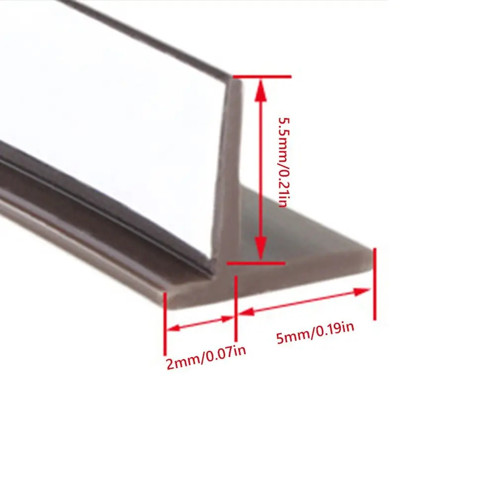 2.4M/2.8M Cabinet Door Strip Self-Adhesive T Shape Wardrobe Door Dust-proof Strip Insect-proof Silicone Blackout Strip Door Gap