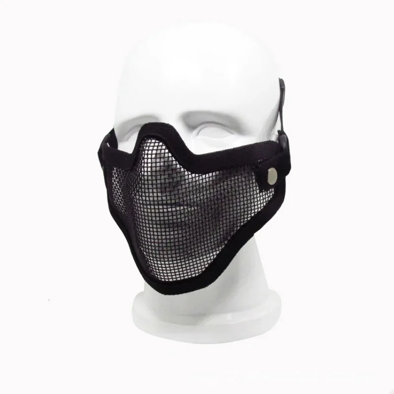 Metal Mesh Skull Half Face   Accessories Lower Face Airsoft Paintball Masks