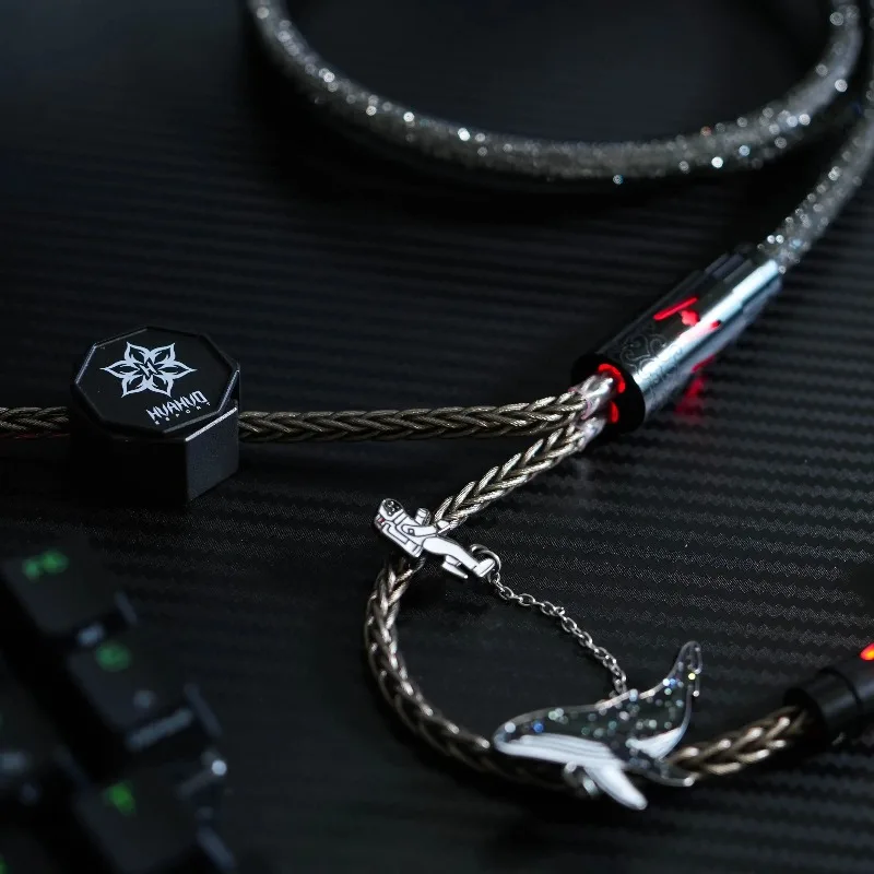Huahuo Esprots Pro Y-splitter Aviation Plug Cable 8K Magnetic Axis Mechanical Axis Keyboard Data Cable Game Accessories