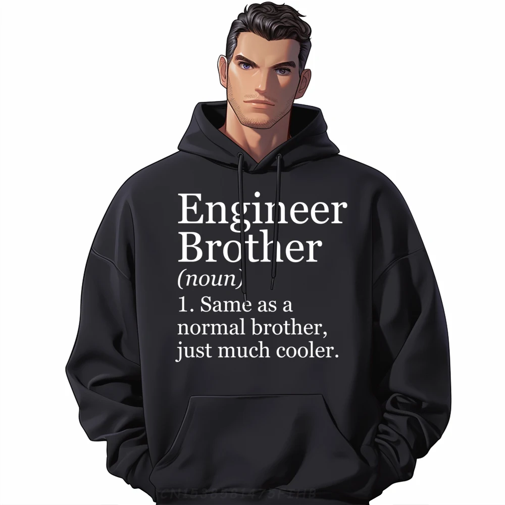 

Engineer Brother Definition Funny Sarcastic Engineering Graphic Pullover Oversized Hoodies