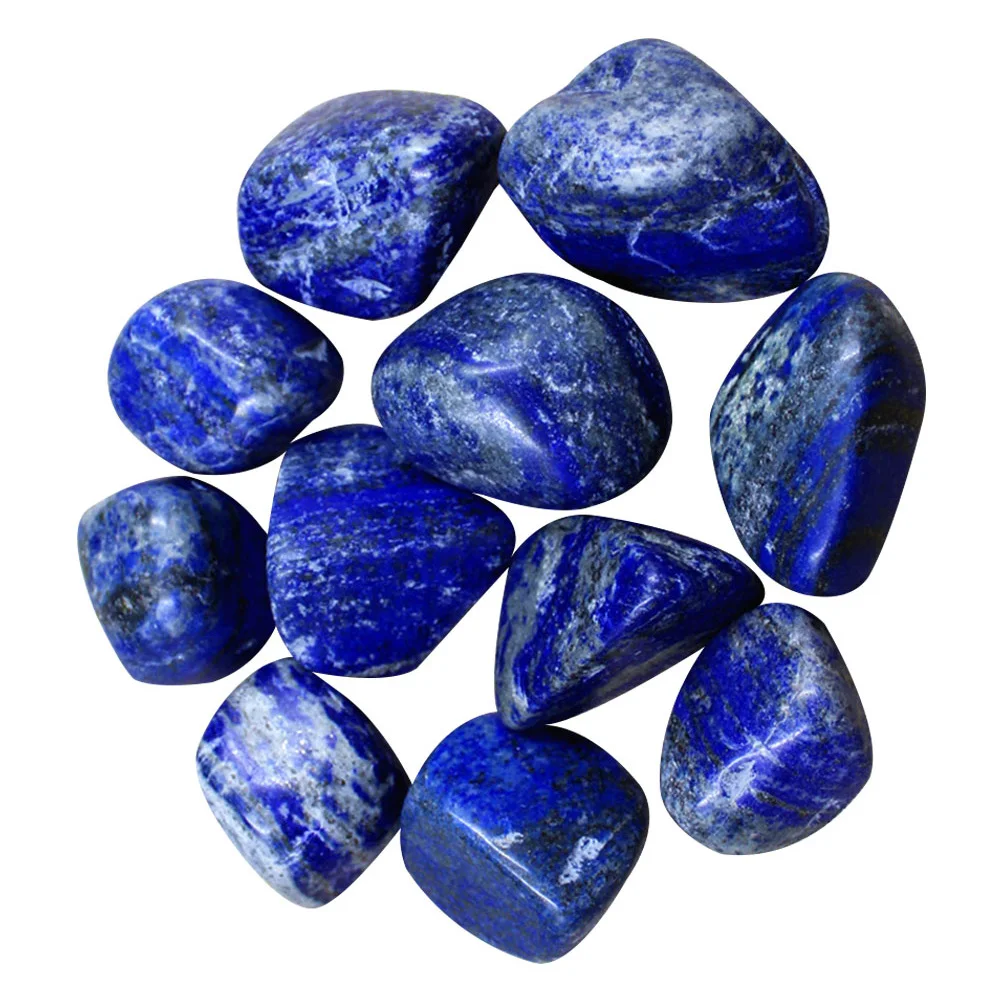 

10pcs Natural Lapis Stones Decorative Home Office Accessories Crystal Tumble Gift Ideas Beautiful Color Texture Jewelry
