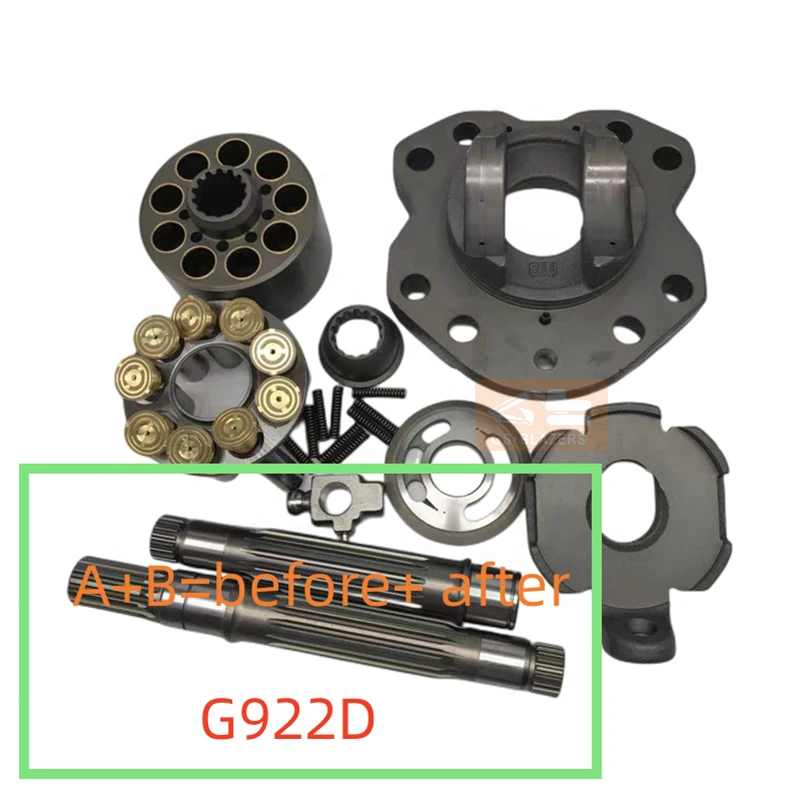 Made in Korea Hydraulic Main Pump Parts K3V112/K3V112DTP Cylinder block valve plate drive shaft For E312 EC240 Excavators