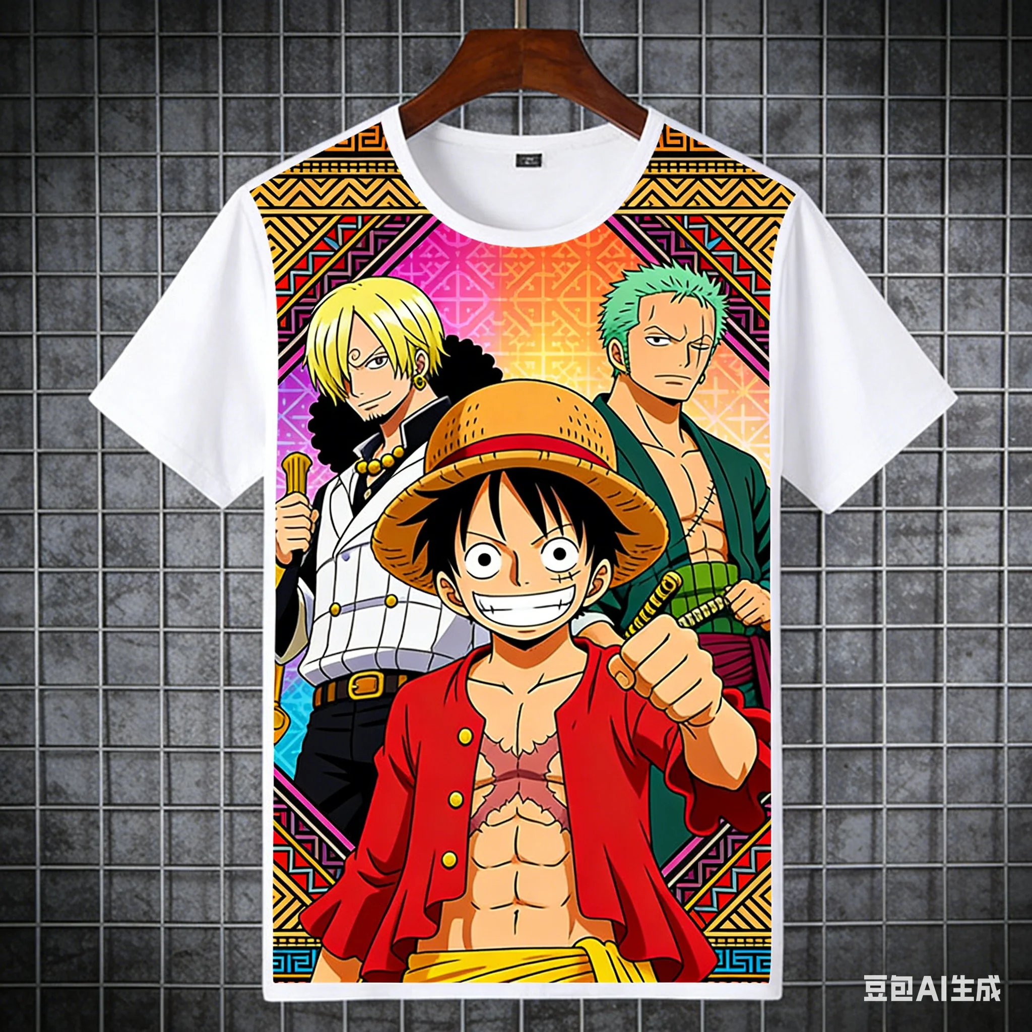 

Футболка с принтом One Piece Straw Hat Crew Streetwear Collaboration, летняя повседневная футболка с коротким рукавом