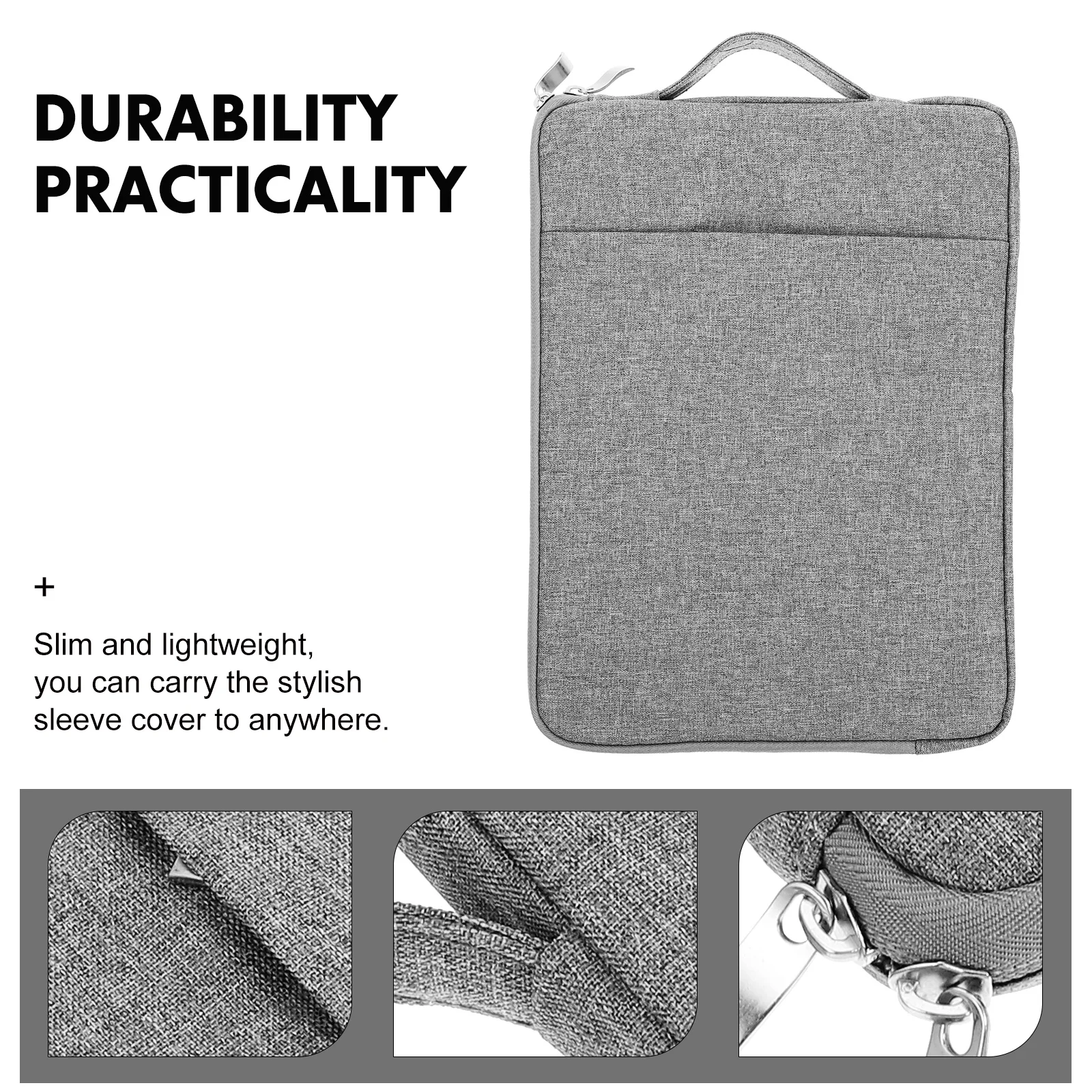 

Slim Lightweight Laptop Case Denim Protective Sleeve Dustproof Splash Resistant Bag for School Business Travel