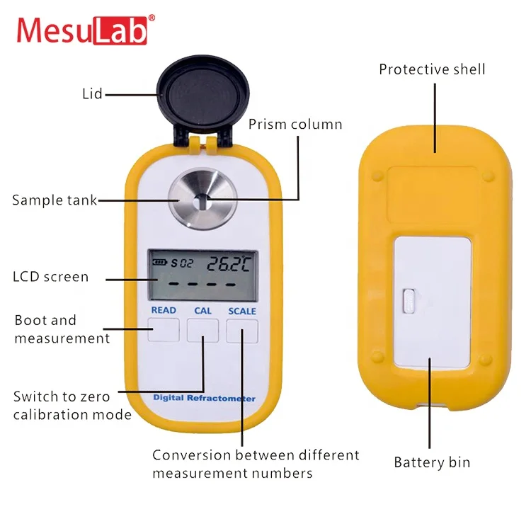 MesuLab DR301 Easy Use Automatic Honey Testing Meter Tester Machine Brix Digital Refractometer