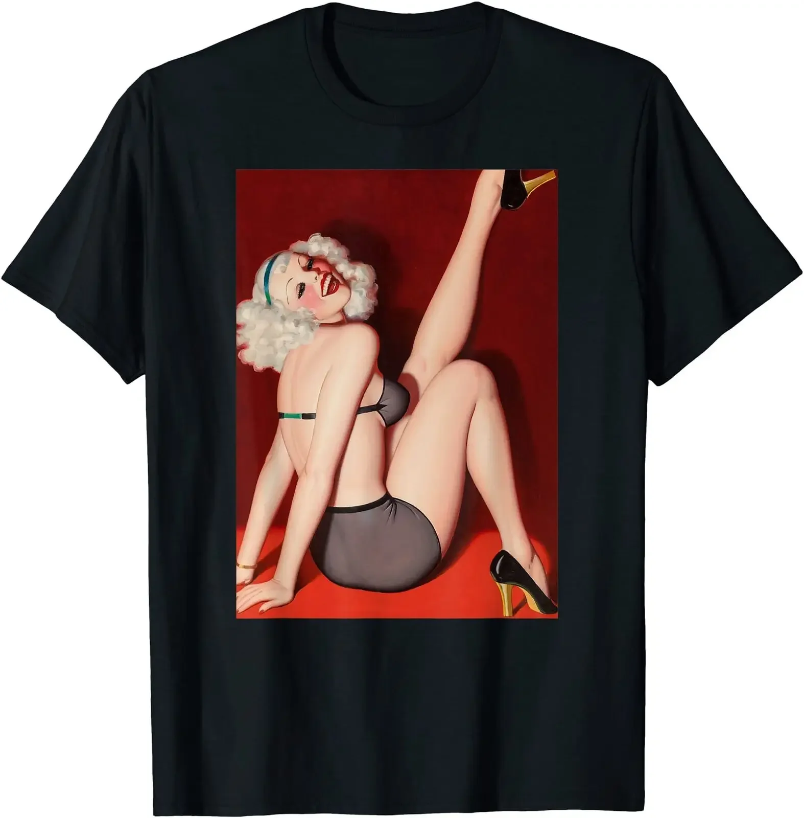 Nose Art America Vintage Pin Up Girls - Sexy Pinup Girl Art T-Shirt Size S-5XL