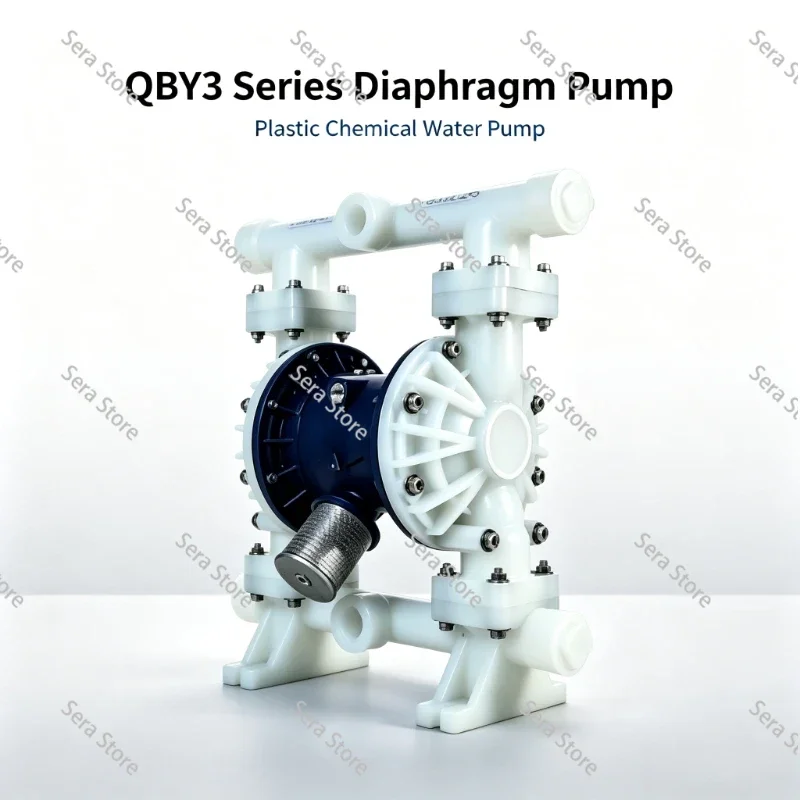 Factory Direct Sales, Industrial Grade Pneumatic Diaphragm Pump QBY3 Series Plastic Material Chemical Pump Water Pump Quality