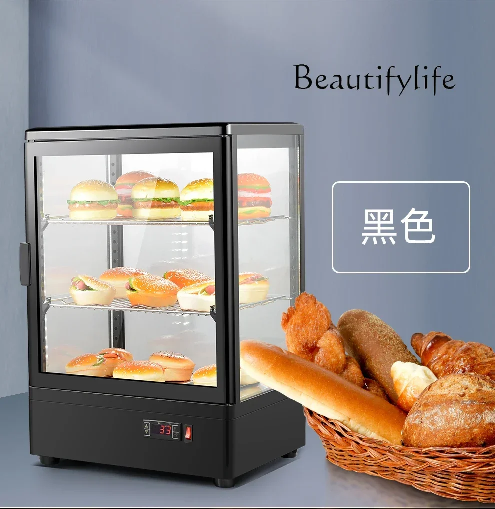 

Commercial milk cooked food insulation cabinet constant temperature heating display cabinet