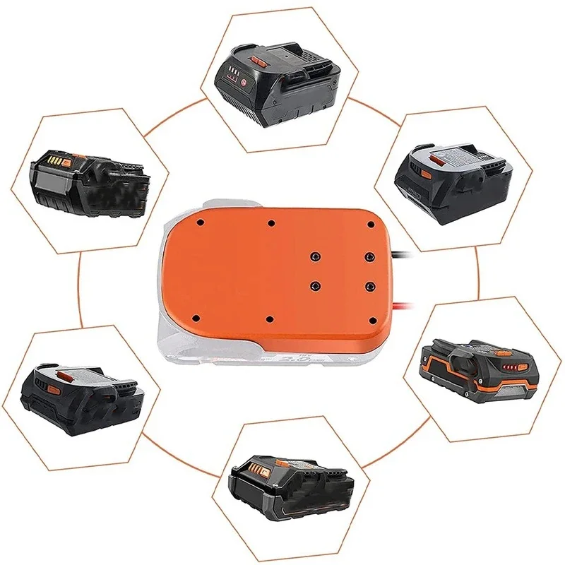 Adaptateur de batterie Ion Eddie pour Ridgid AEG 18V S6, connecteur d'alimentation, convertisseur de batterie, robotique de calibre 12