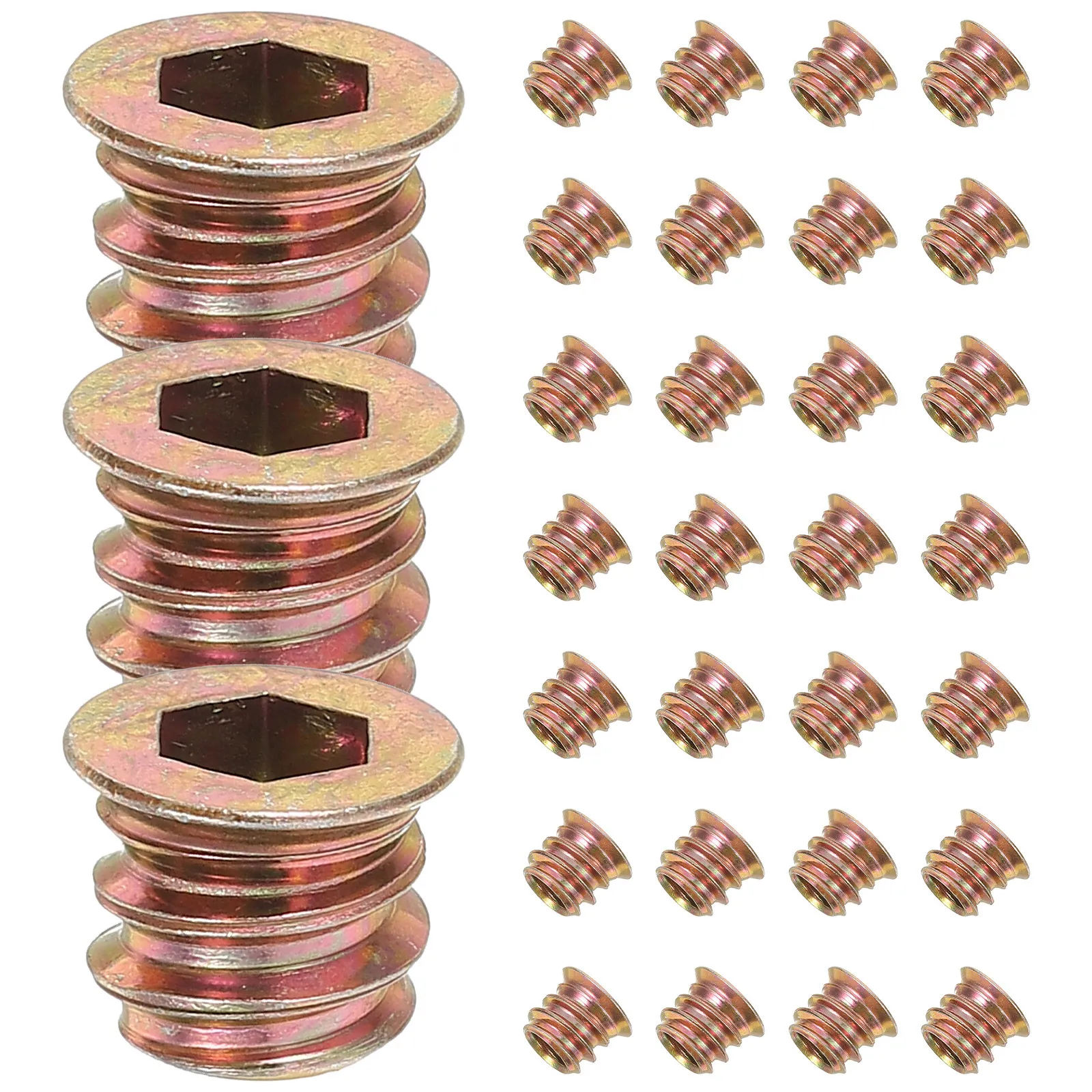 Furniture Hardware Threaded Inserts - 50 قطعة من الصواميل المدمجة للأثاث،