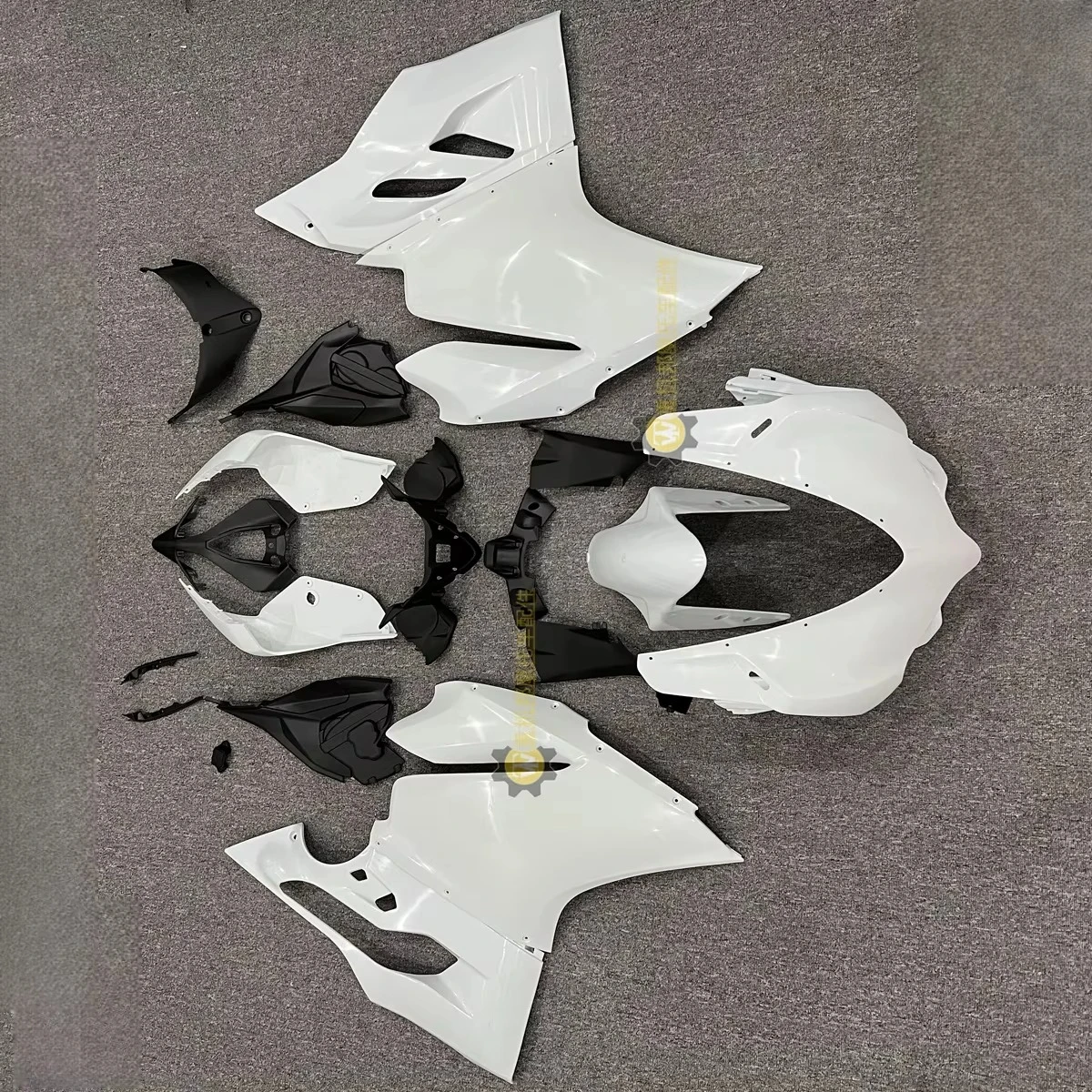 Motorcycle Unpainted White ABS Injection Fairing Kit Full Bodywork Cowling for Ducati 959 1299 Panigale 15-18