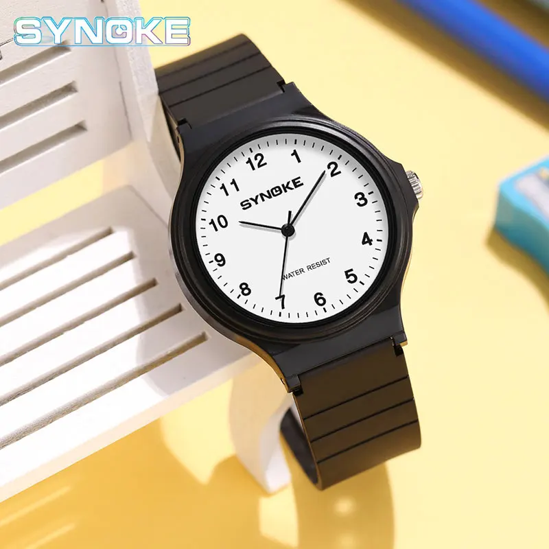SYNOKE Fashion Simple Women Watches Luxury Brand Quartz Watch Women Silicone Waterproof Wrist Watches For Girls Montre Femme 202