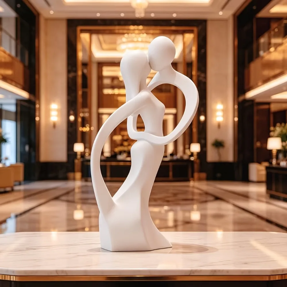 Nordic Style Embrace Craft Decoratio Creative Modern Simple Abstract Couple Character Decoration Living Room Home Decoration