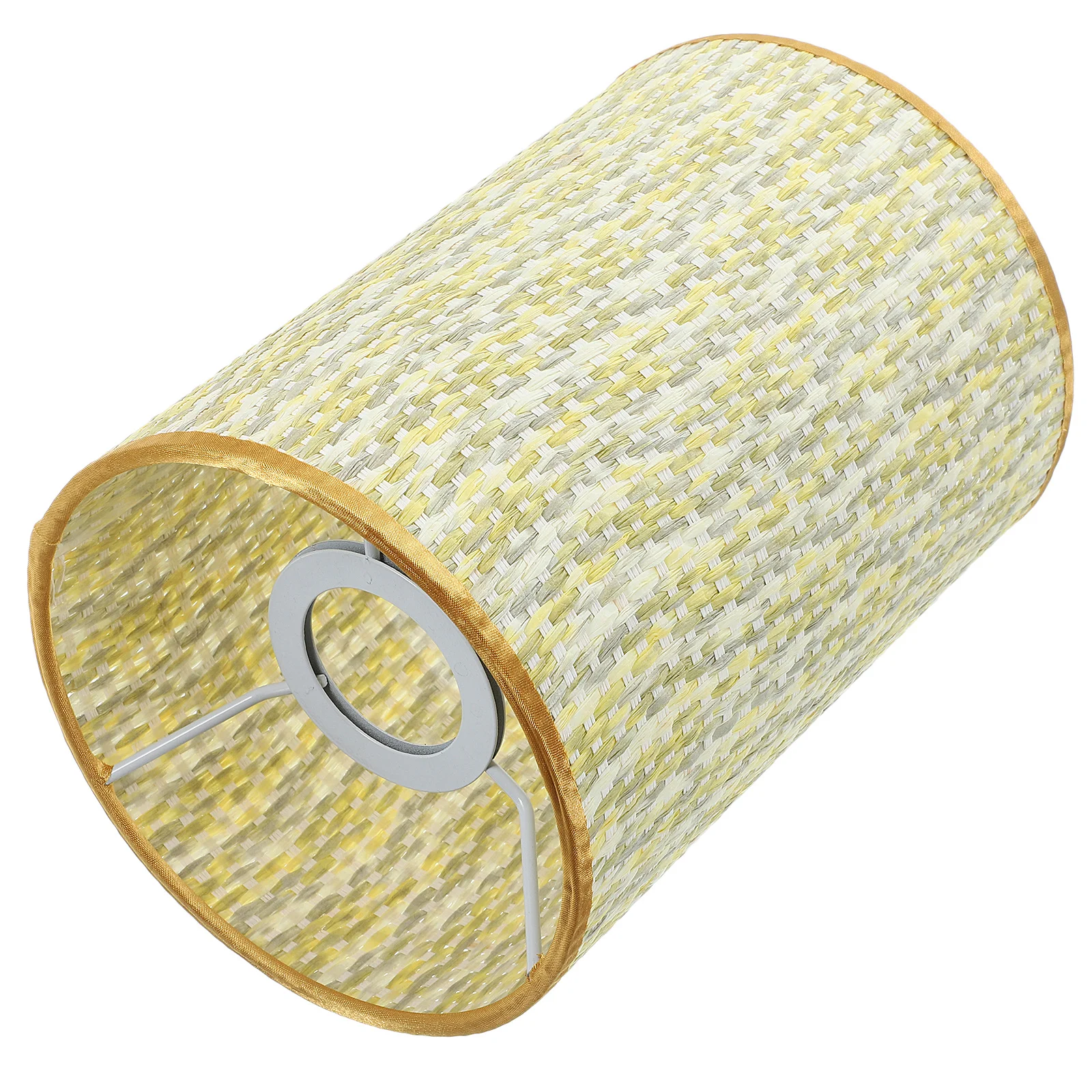 

Colorful Lamp Shade Fabric Iron Woven Drum For Floor Table Lamps Long Barrel Style Rustic Living Bedroom