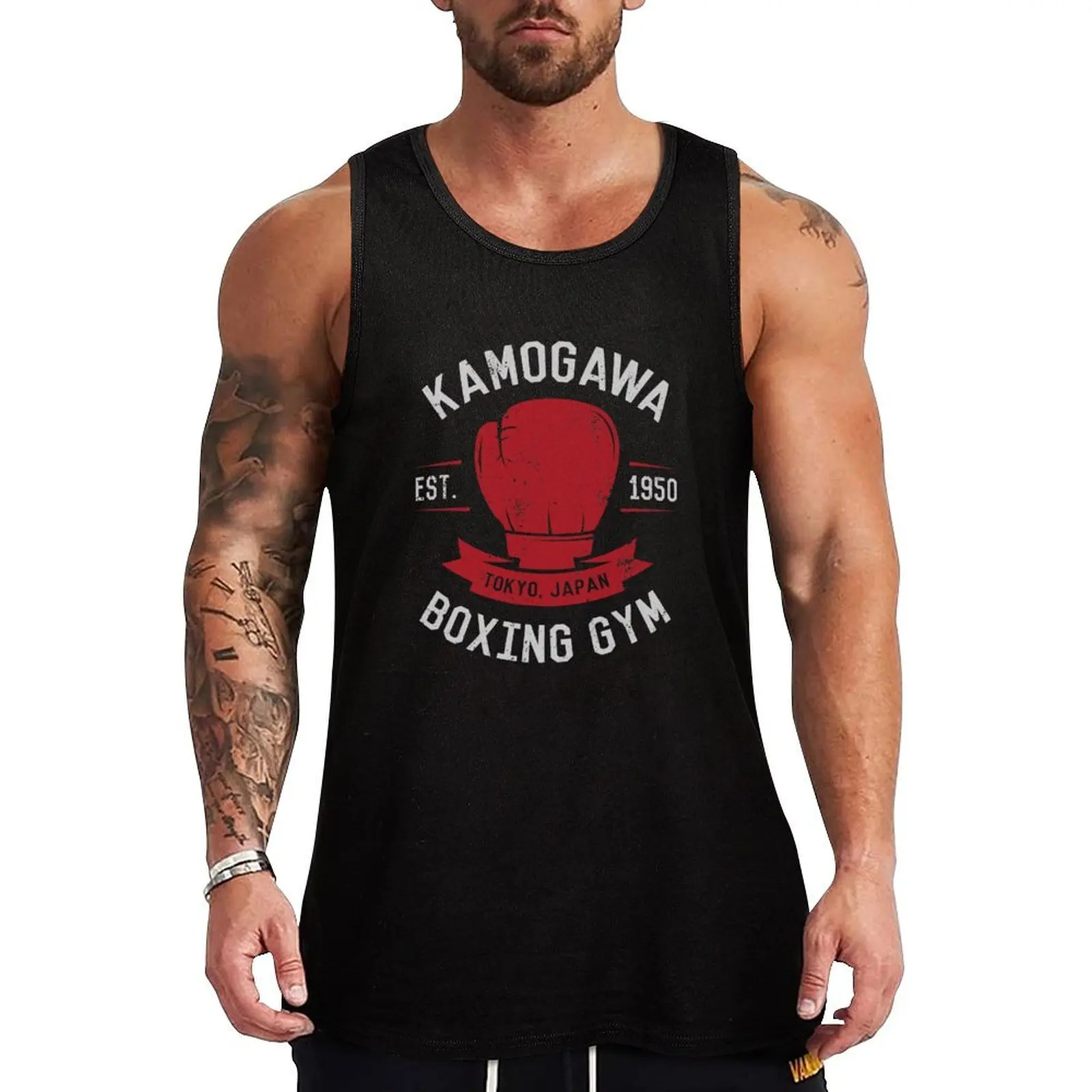 

Kamogawa Boxing Gym Shirt - Vintage Design Tank Top quick-drying t-shirt t-shirt for man summer clothes man 2024