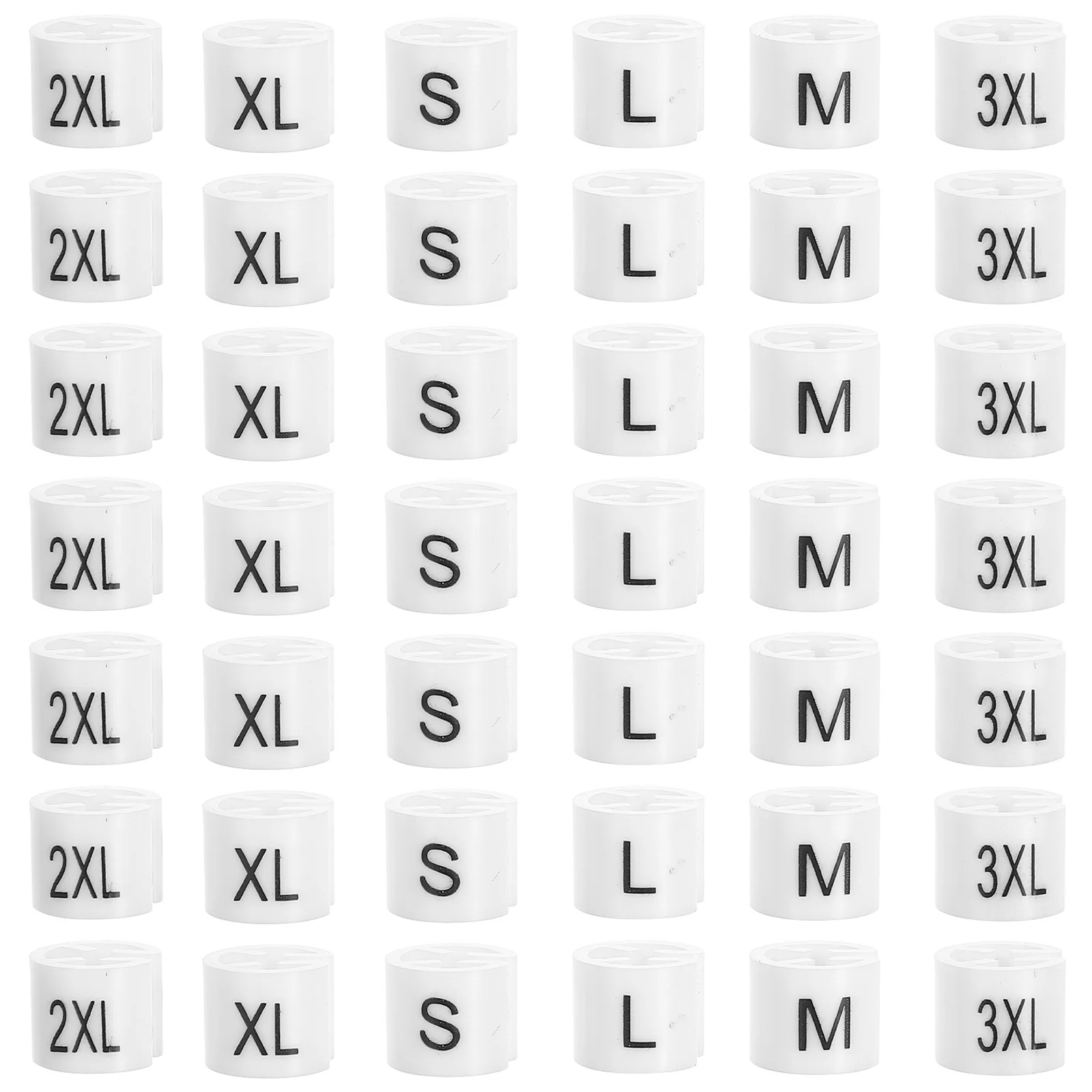 

120Pcs Clothing Size Tags Plastic Hanger Clips for Wardrobe Laundry Organization Clothes Hanger Markers Garment Accessories