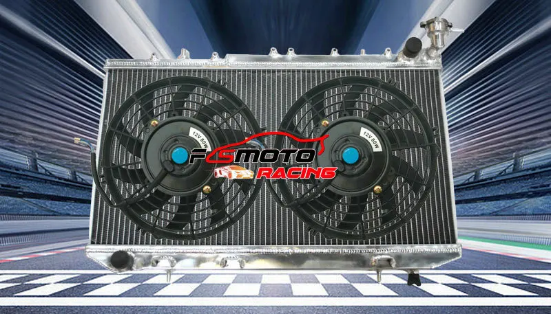 For Nissan Primera P10 1.6 2.0 Aluminum Radiator + fan MT 1990-1996 91 92 93 With Cap 90 94 95 96 1991 1992 1993 1994 1995