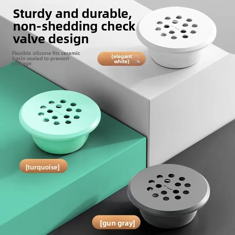 غطاء ديكور لفتحة حوض المغسلة لمنفذ الفائض لحوض الغسيل المقاوم للحشرات والرائحة
