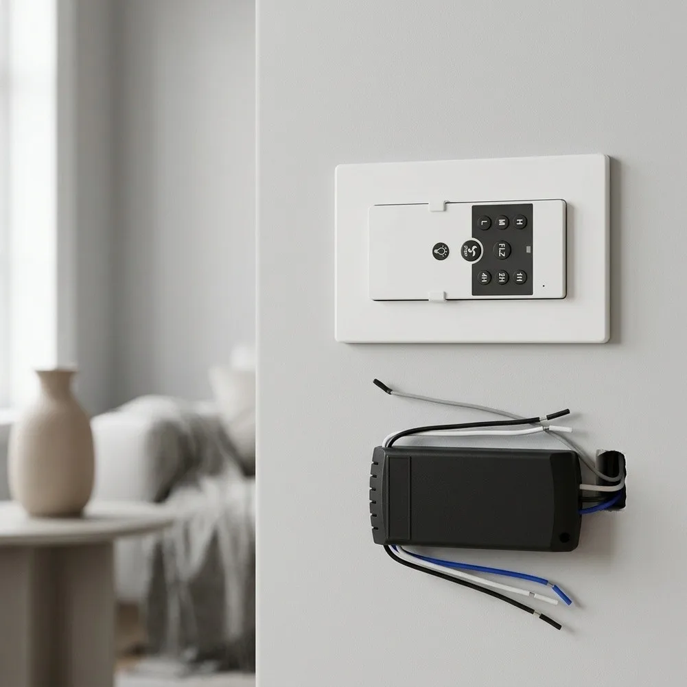 Wireless Smart Ceiling Fan Controller with 3 Timer Settings 1 Hour 2 Hour 4 Hour Remote Control for AC Ceiling Fans