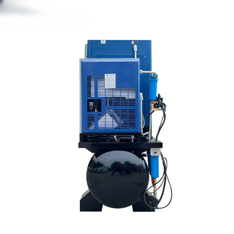 Industrial 11kw Screw Air Compressor Machine - 8-16 Bar Working Pressure - Lubricated Bearing Pump Components for Industry
