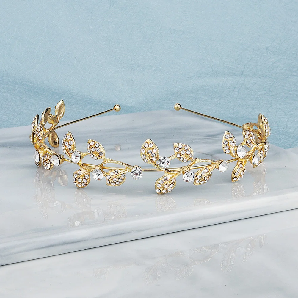 Charming Rhinestone Hair Accessory Stylish Headband Unique Photo Prop Exquisite Craftsmanship Comfortable Wearing Different