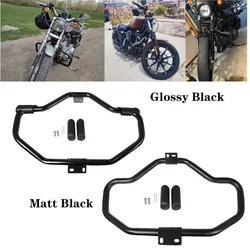 Black Motorcycle Highway Crash Bar Engine Guard For Harley Sportster 1200 883 XL 48 72 XL1200 XL883N 2004-2021 2009 2015 2017