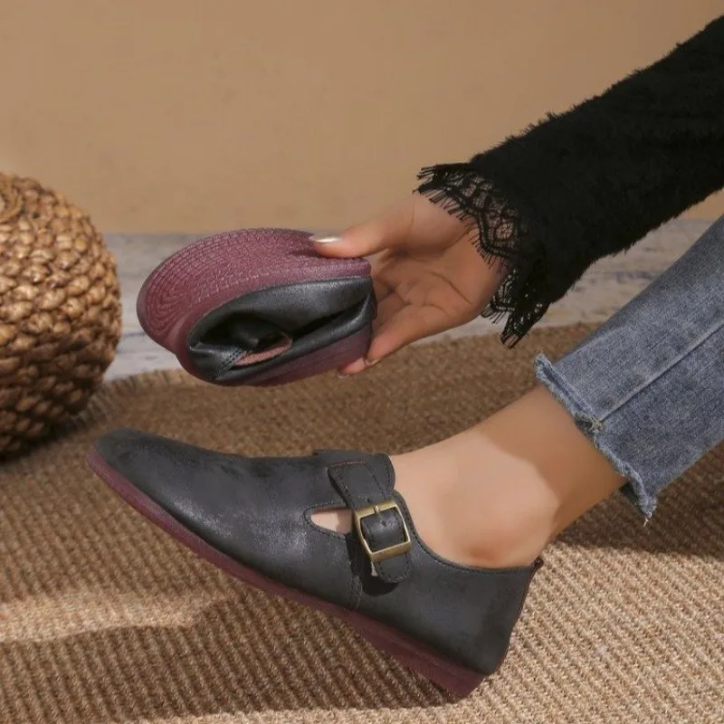 Women Flats Spring Autumn Handmade Ballerina Loafers Shoes Women Comfortable Soft Leather Flat Sneakers Women Zapatos De Mujer