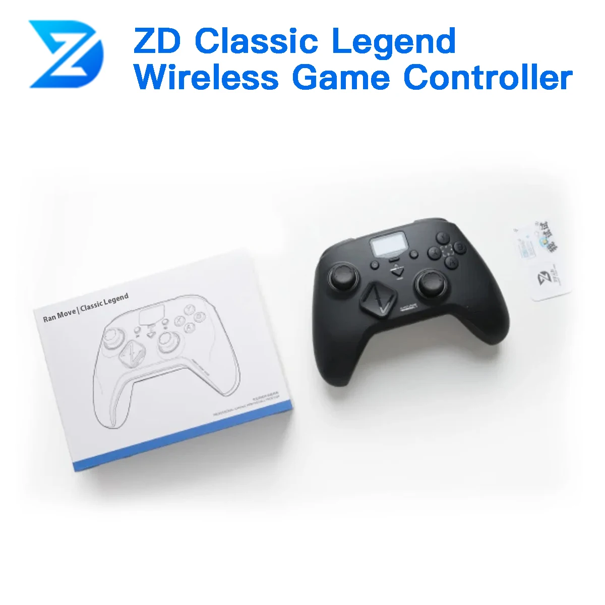

ZD Classic Legend Беспроводной игровой контроллер 3-режимный ЖК-экран Двойной триггер Холла Джойстик-переключатель Switch2 NS TV Steam Аксессуар для ПК