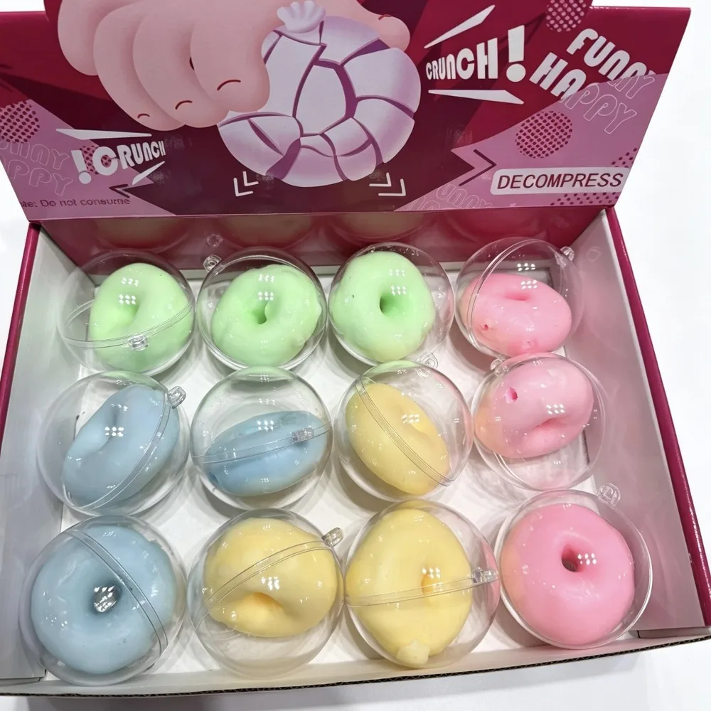 Fruits Series Wax Skin Squeeze Satisfying Sound Handmade Crispy Doughnut Pinch Non-bounce Crunchy Squeeze Student Prize
