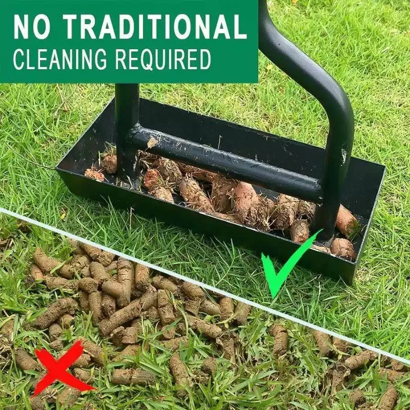 Manual Lawn Core Aerator Hand‑Operated Soil Coring Tool Heavy‑Duty Garden Digger For Yard Turf Loosening Sampling Work