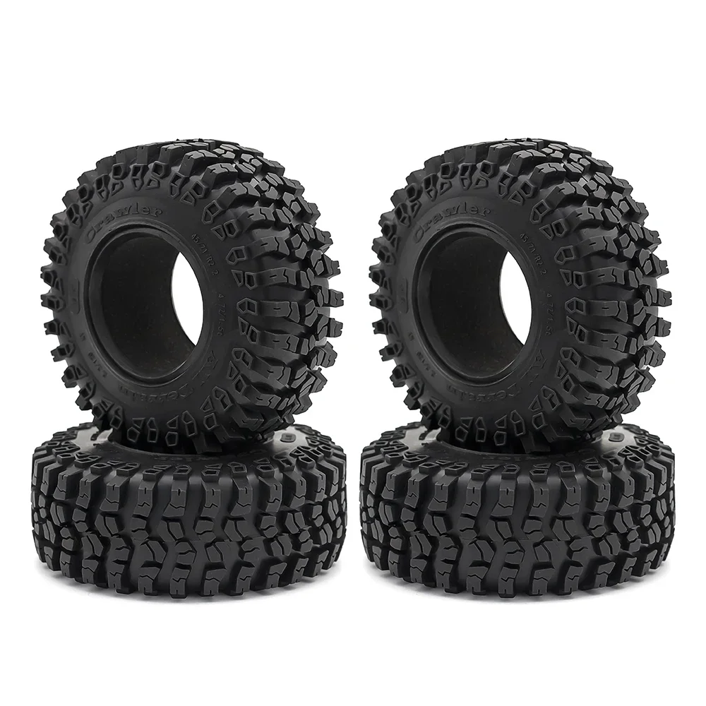 

4PCS 125MM 2.2Inch Rubber Wheel Tires Tyre For 1/10 RC Crawler Car Axial SCX10 90046 RR10 Wraith Trxs TRX4 TRX-6