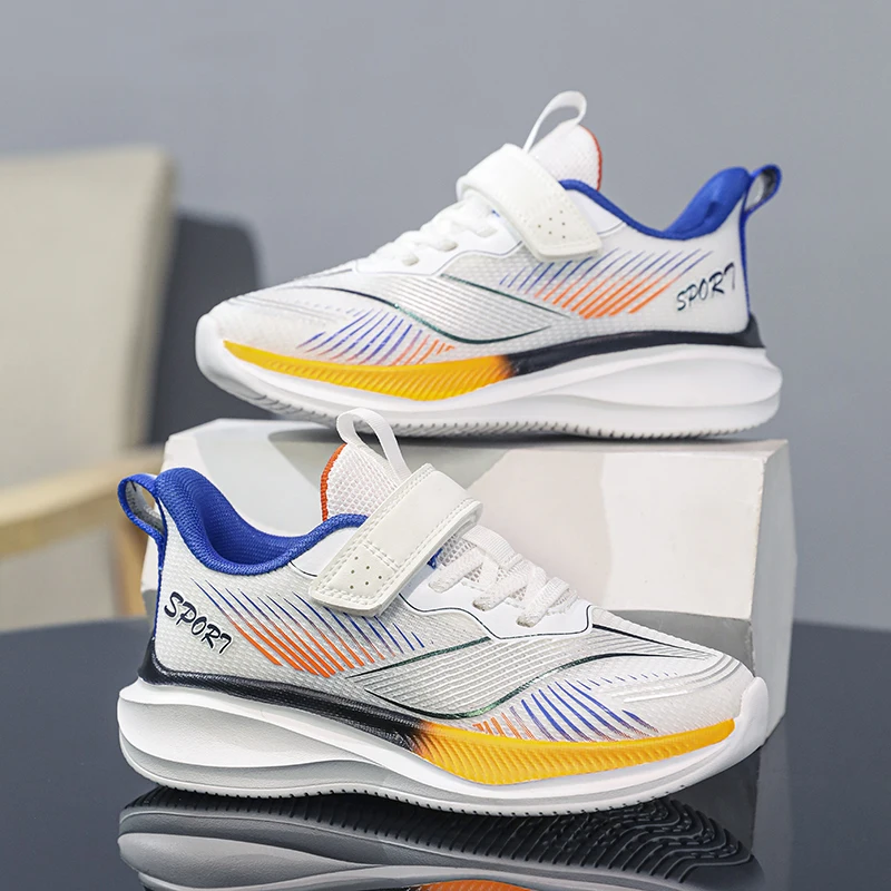 

Universal Children Sneakers Summer Air Circulation Mesh Light Sole Anti-slip Wearproof Footwear for Boys Girls Outdoor Sports