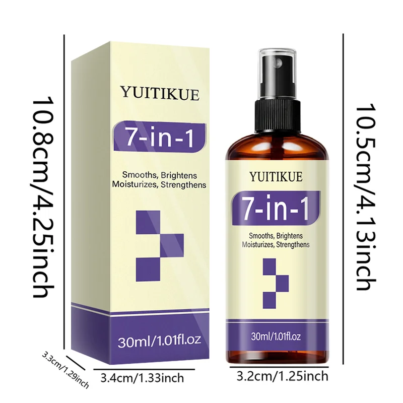 YUITIKUE 7-in-1 Nagelreparatur-Spray 30ml Biotin Keratin Stärken Aufhellen Befeuchten für Rissige Dünne Hand- und Fußnägel Pflegespray – Detail 7