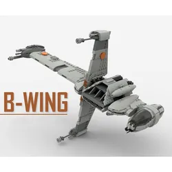 896PCS Customized MOC A/SF-01 B Wing Starfighter Building Blocks Technology Bricks DIY Creative Assembly Toys Holiday Gifts