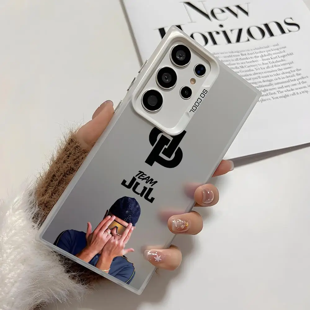 RAPPER Singer J-Jul Phone Case For Samsung Galaxy S25 Edge S24 S23 S22 S21 S20 Ultra Funda Silicone Colorful Silver Phone Case