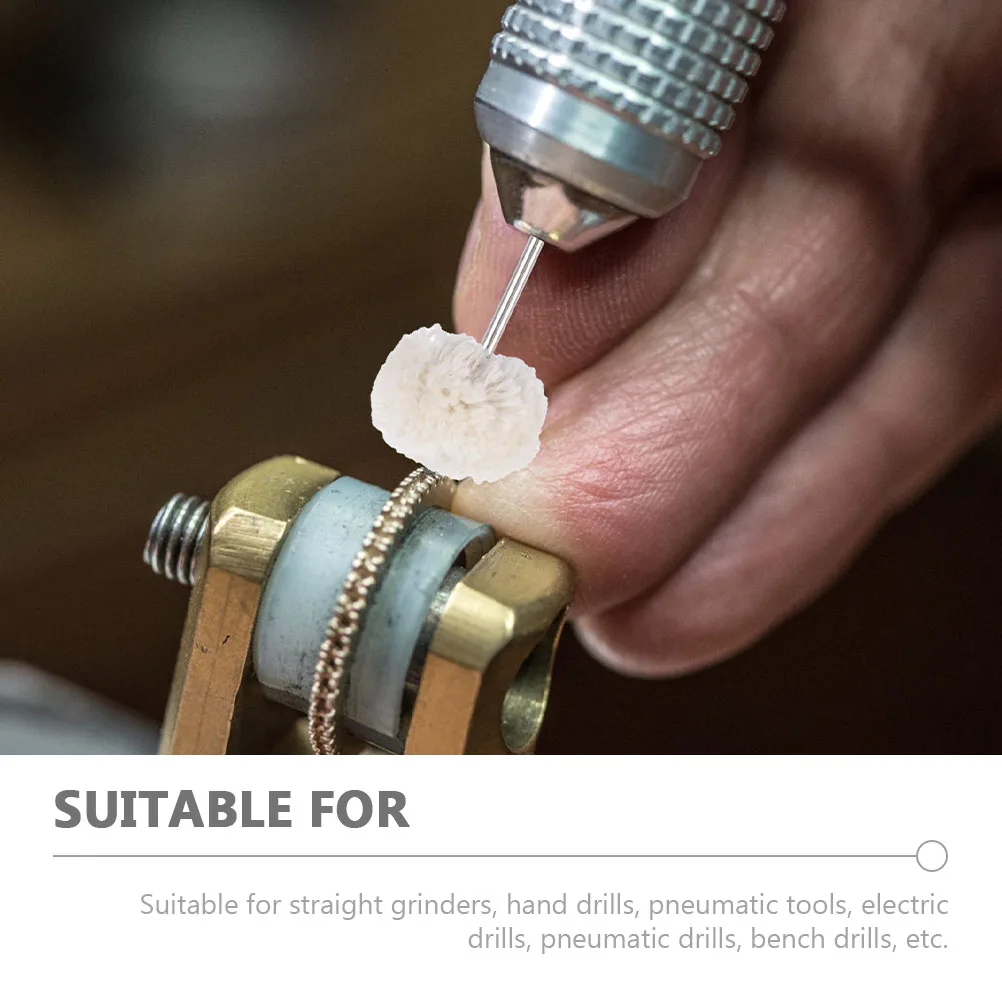 

10pcs Wool Grinding Heads Polishing Wheels Ball Brush Stainless Steel Buffing Kit S Tools Metal Jewelry Watches Glass