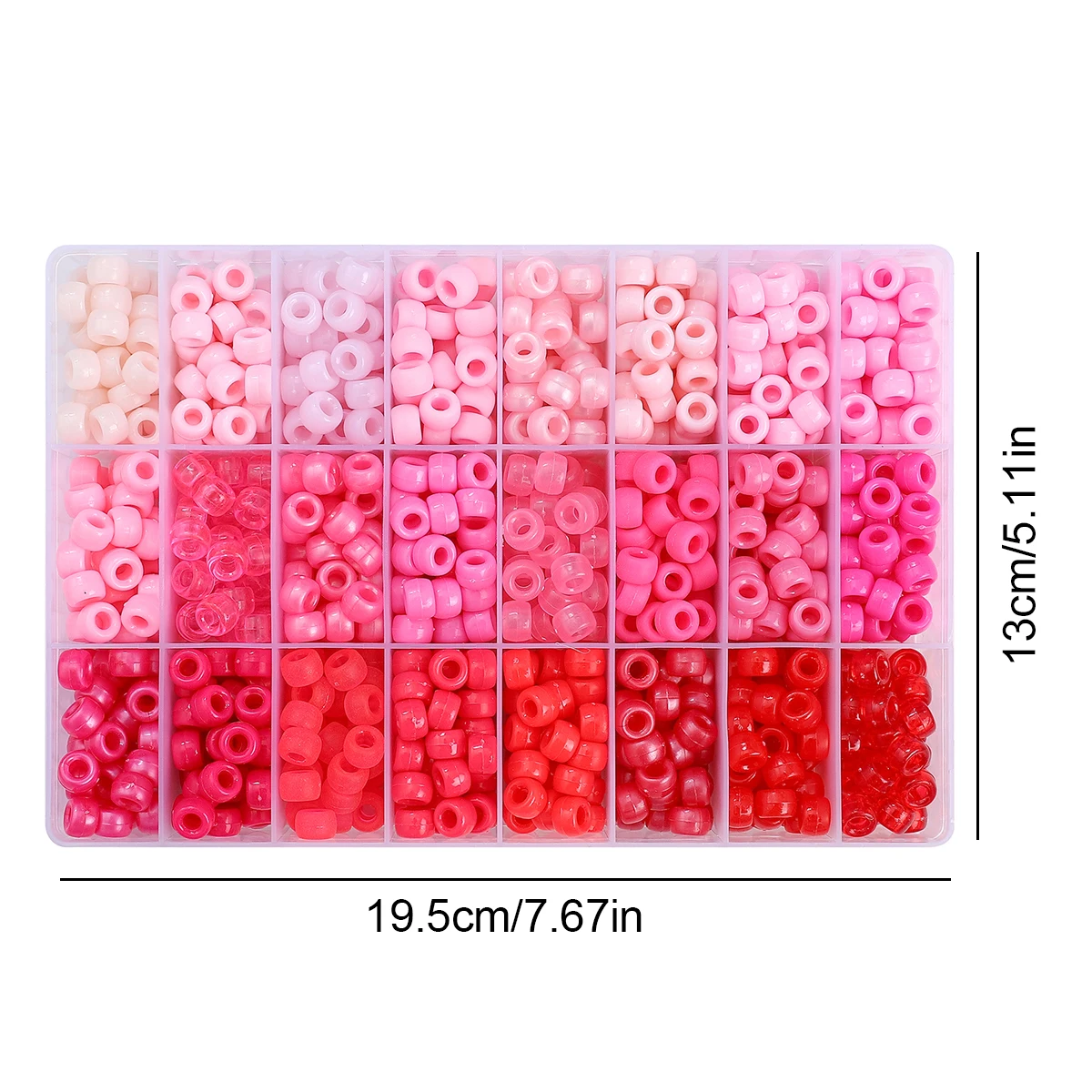 Pink Sweetheart Princess Aggregated Glass Beads Mixed Assembly Beads Used as Interval Beads for Friends and Couples Birthday Gif - view 4