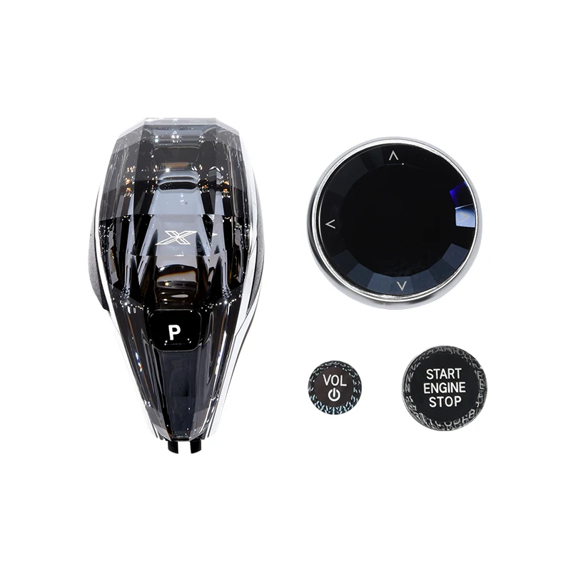 4-delige set Crystal Pookknop Hendel Voor BMW 3-serie X3 X4 X5 X6 F44 G20 G05 G06 G01 G02 G08 Automatische Crystal Gear Handvat