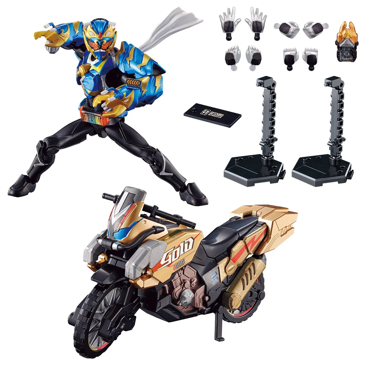 

Bandai SO-DO Kamen Rider Gotchard →3← Premium Edition (W/O Gum) Action Figures TOYS