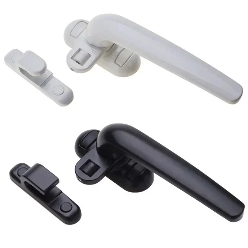 Casement Window Aluminum Alloy Left / Right Hand Locking Handles Grips Solid Window Handle Door and Window Lock Black, White