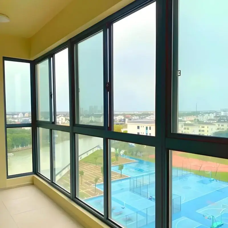 

Hotel Villa Fashionable Sliding Window Energy Saving Heat Insulating Aluminum Frame Glass Windows Manual Bedroom Windows