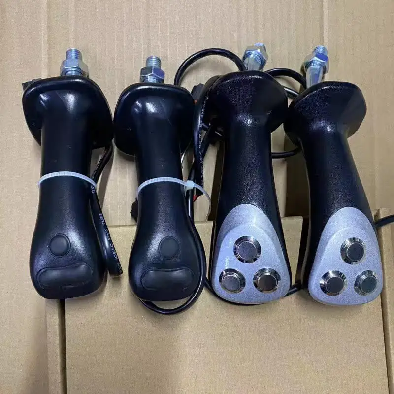 

Excavator modified wood clamping machine iron grabbing machine joystick handle three press key button pilot valve handle glue