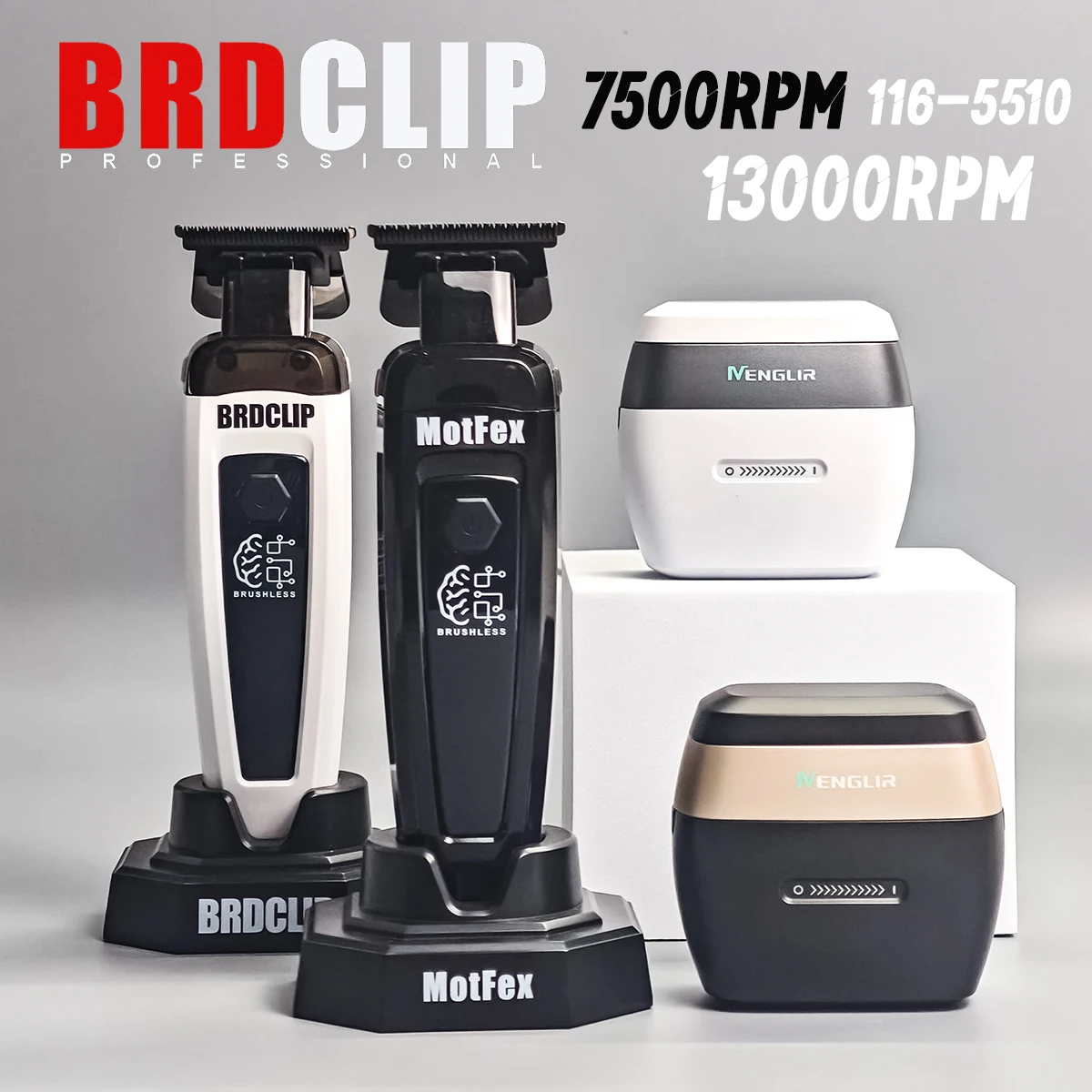 

Новая профессиональная машинка для стрижки волос BRD116 с бесщеточным двигателем, 7500 об/мин, триммер для волос, основа с шагом зубов, 5510, бритва, 13000 об/мин, магнитный двигатель