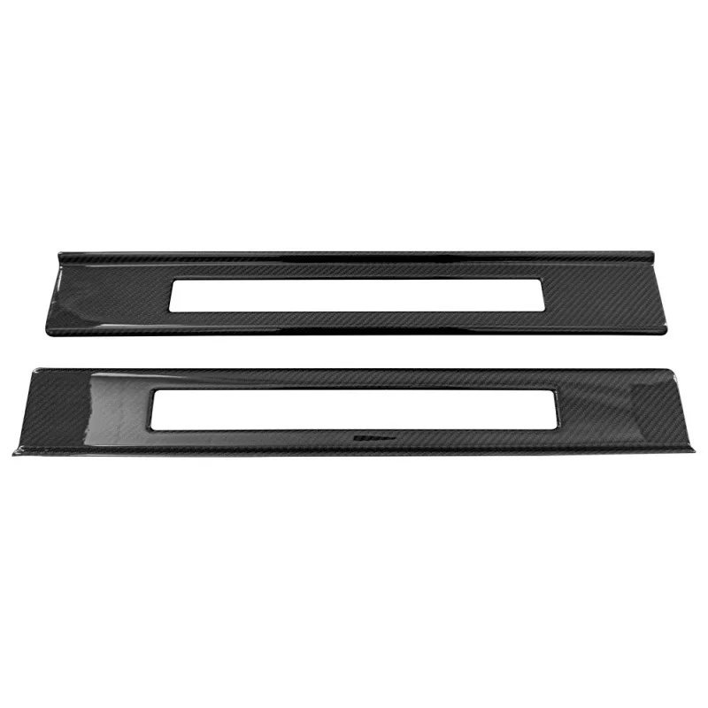 Fits for Mustang Door Sill Plates 2024+ Dry Carbon Fiber Kick Plate Door Scuff Plate for Modification.