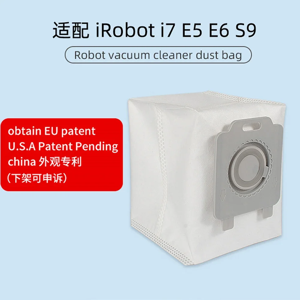 The New Dust bag is Suitable For IRobot Roomba i7 Sweeping Robot S9 E5 Parts Kit Replacement Cross-Border