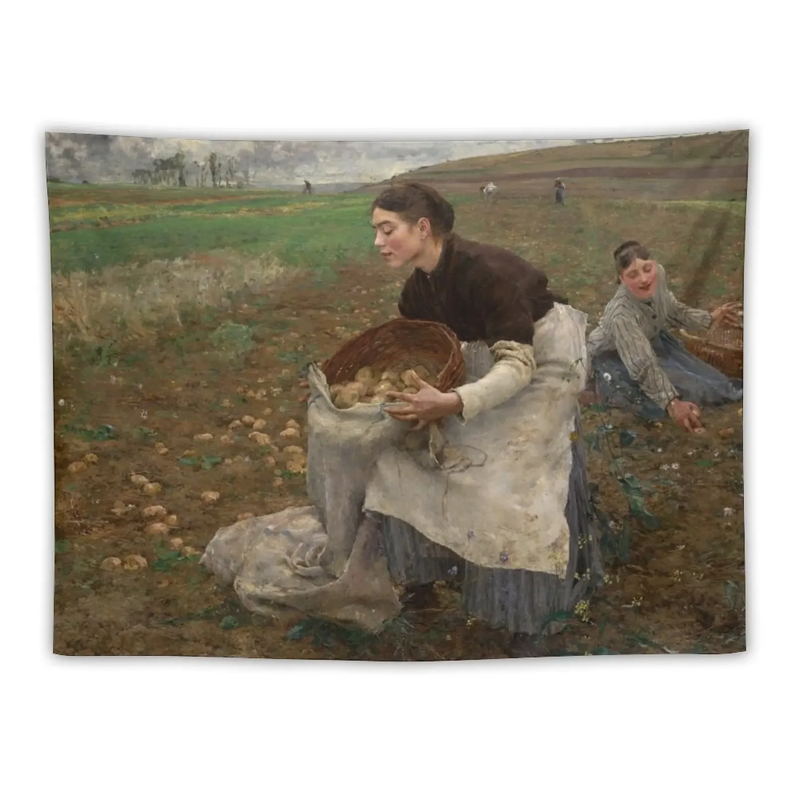 October -Jules Bastien-Lepage Tapestry For Bedroom Bedrooms Decorations Wallpaper Bedrooms Decor Tapestry